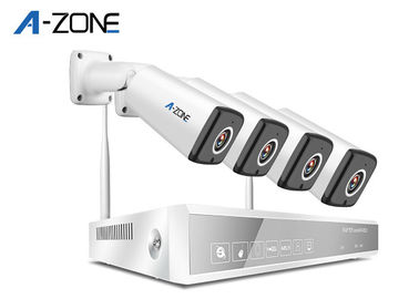 Chiny IP66 Wodoodporny bezprzewodowy zestaw kamer CCTV 4-kanałowy system kamer Nvr z nagrywarką dostawca