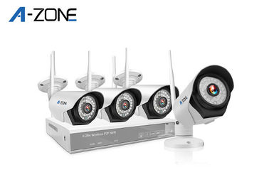 Domestic 720P 4 Camera Wireless Security System Z nvr 1 Megapixel