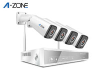 Chiny IP66 Wodoodporny bezprzewodowy zestaw kamer CCTV 4-kanałowy system kamer Nvr z nagrywarką firma